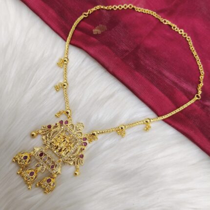 (W12) Ram Parivar Antique Temple Necklace.