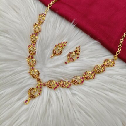 (W15) Peacock Elegance Necklace Set